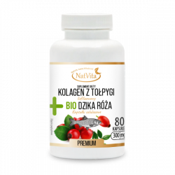 Kolagen z Tołpygi Liofilizowany + Bio Dzika Róża kapsułki 300mg