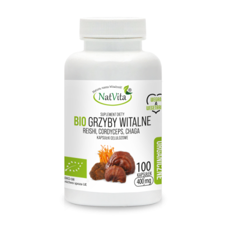 Grzyby Witalne BIO kapsułki 400mg - zdjęcie produktu