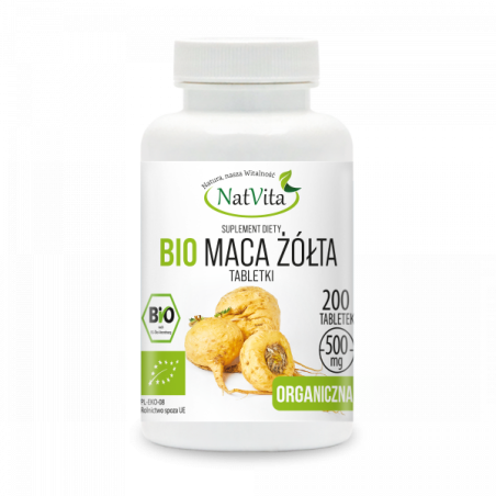 Maca BIO żółta tabletki 500mg Maca BIO żółta tabletki 500mg