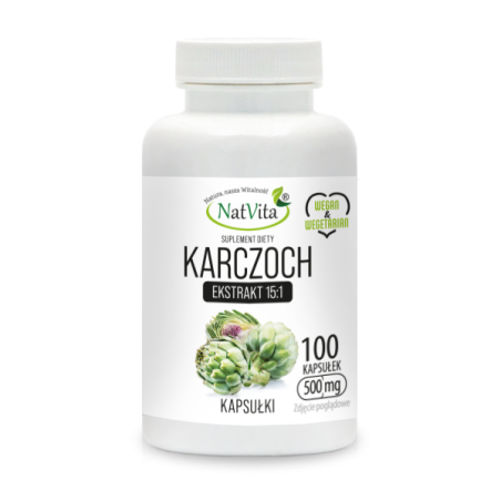Karczoch ekstrakt 15:1 kapsułki 500mg - zdjęcie produktu