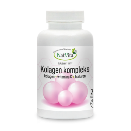 Kolagen + Hialuron + Witamina C kompleks tabletki 500mg - zdjęcie produktu