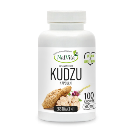 Kudzu korzeń ekstrakt 4:1 kapsułki 500mg - zdjęcie produktu