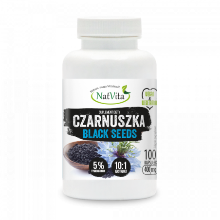 Nigellin Czarnuszka ekstarkt kapsułki 400mg - zdjęcie produktu
