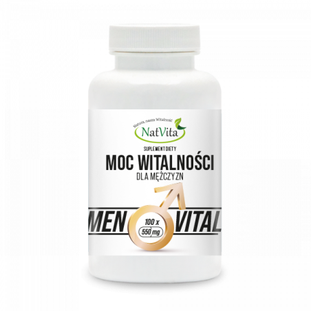 Moc Witalności MAX dla mężczyzn kapsułki 550mg Moc Witalności MAX dla mężczyzn kapsułki 550mg