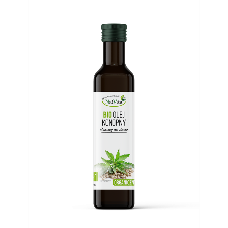 Olej konopny BIO zimnotłoczony