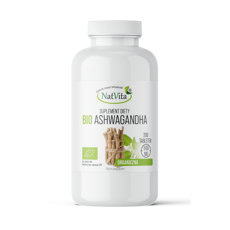 Ashwagandha BIO tabletki 500mg - zdjęcie produktu