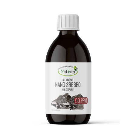 Nano Srebro płaskie (koloidalne) niejonowe 50 ppm Nano Srebro płaskie (koloidalne) niejonowe 50 ppm