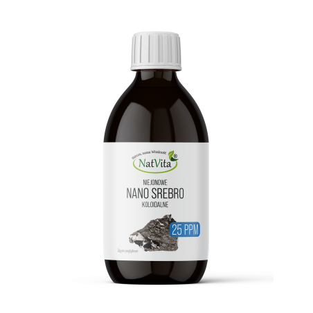 Nano Srebro płaskie (koloidalne) niejonowe 25 ppm Nano Srebro płaskie (koloidalne) niejonowe 25 ppm
