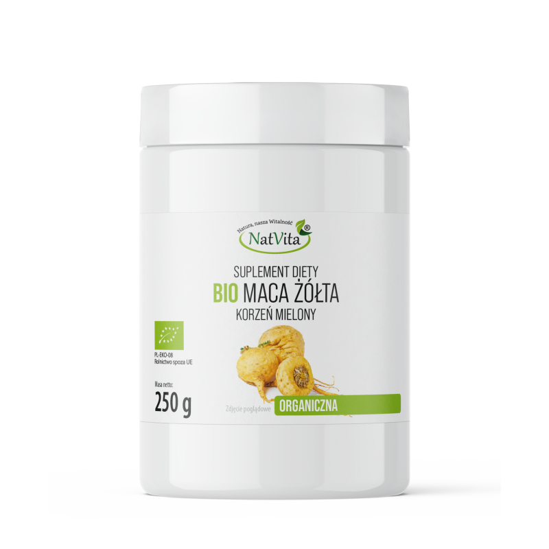 Maca BIO RAW żółta mielona