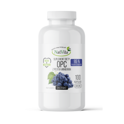 OPC Pestki Winogron ekstrakt 95% polifenoli kapsułki 400mg