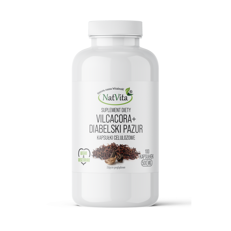 Vilcacora + Diabelski Pazur kapsułki 500mg