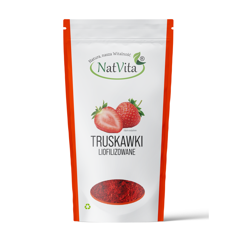 Truskawki liofilizowane w proszku