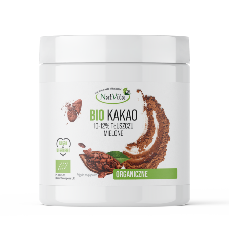 Kakao BIO mielone (10-12% tłuszczu) - zdjęcie produktu