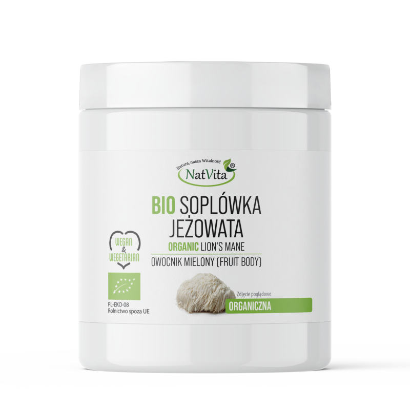 Soplówka Jeżowata BIO grzyb mielony