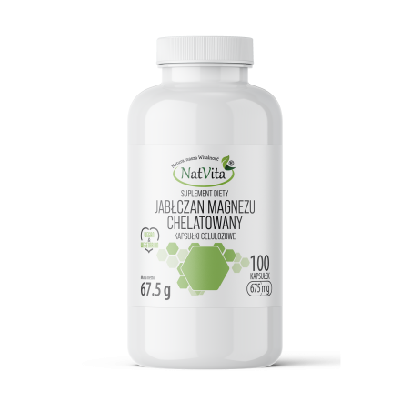 Jabłczan Magnezu chelatowany kapsułki 675mg - zdjęcie produktu