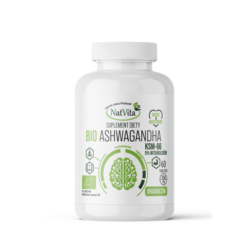 Ashwagandha KSM-66 BIO tabletki 300mg EXTRAKT
