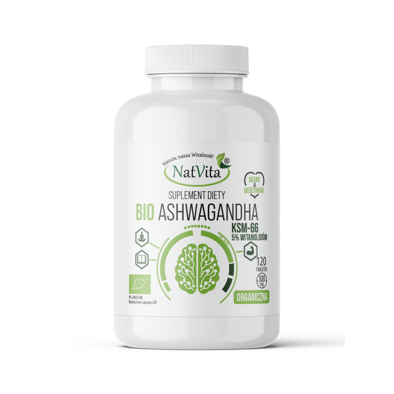Ashwagandha KSM-66 BIO tabletki 300mg EXTRAKT