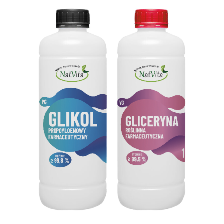 Glikol propylenowy USP/EP 99,99% + Gliceryna roślinna VG 99,8% - zdjęcie produktu