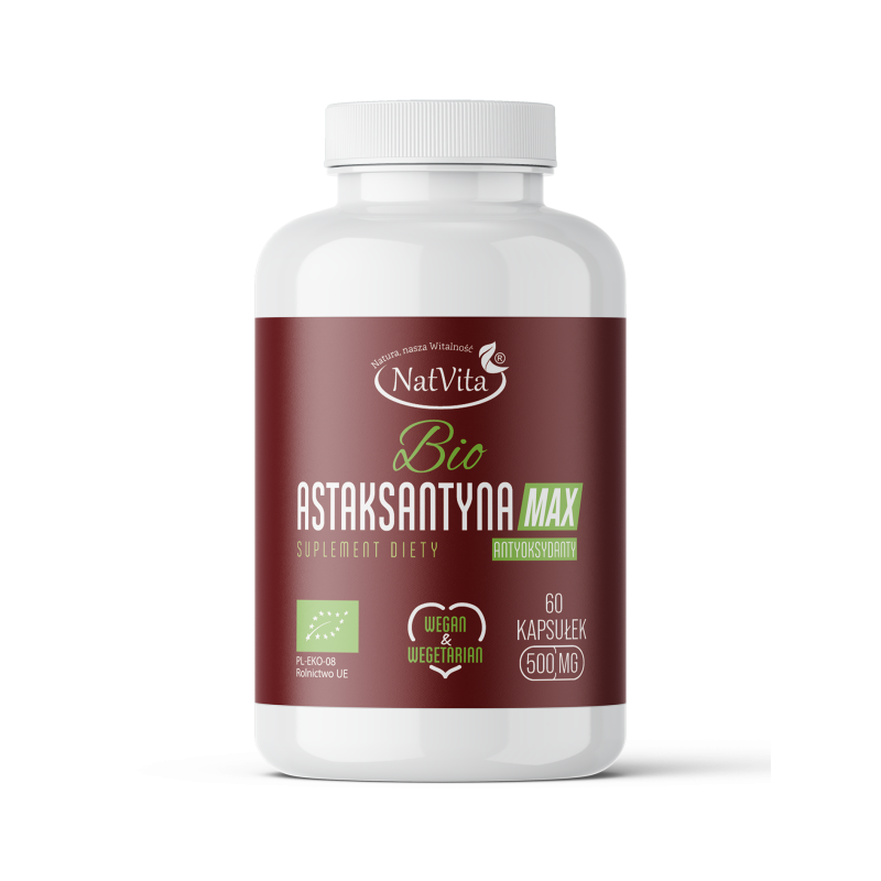 Astaksantyna BIO kapsułki VEGAN 12mg