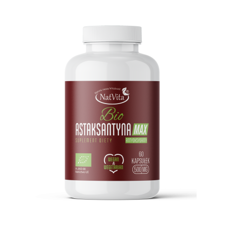 Astaksantyna BIO kapsułki VEGAN 12mg - zdjęcie produktu