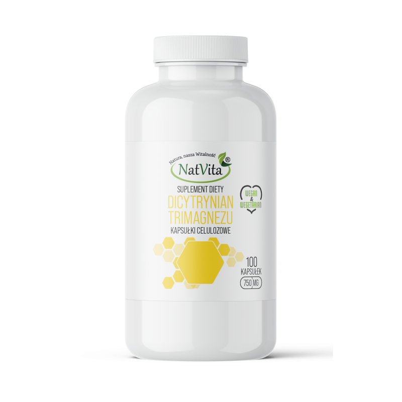 Dicytrynian Trimagnezu kapsułki 750mg