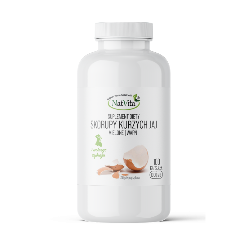 Skorupy Kurzych Jaj (Wapń) kapsułki 1000mg