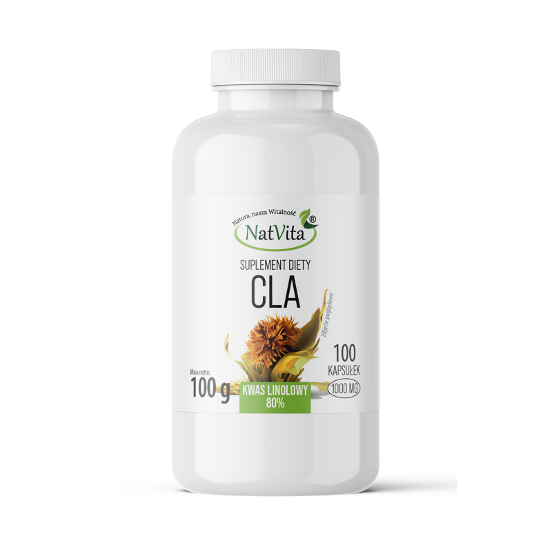 CLA 80% (sprzężony kwas linolowy) kapsułki softgel 1000mg