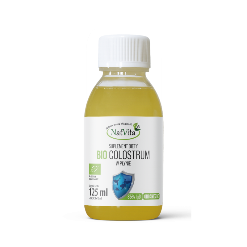 Colostrum BIO w płynie 125ml IgG (Immunoglobuliny) 35%