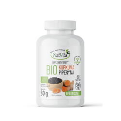 Kurkuma BIO + Piperyna BIO tabletki 500mg