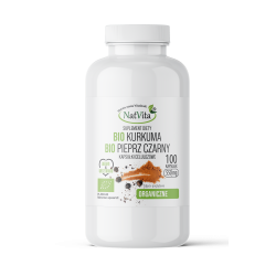 Kurkuma BIO + Pieprz czarny BIO kapsułki 550mg