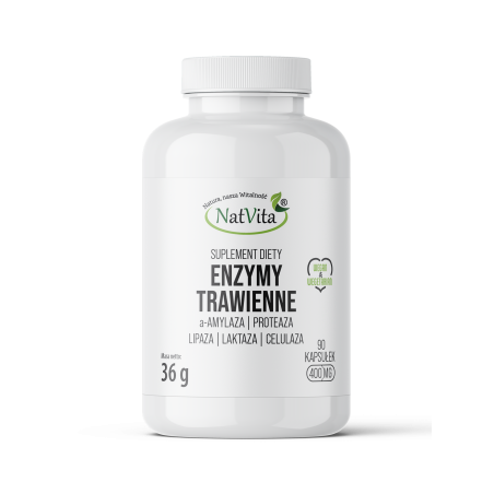 Digezyme Enzymy Trawienne w kapsułkach 400mg - zdjęcie produktu
