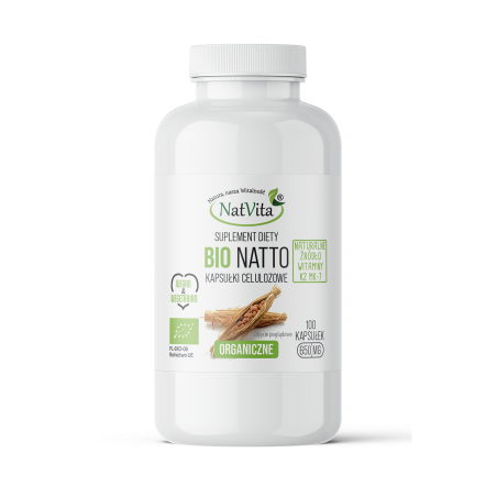Witamina K2 MK7 Natto BIO kapsułki 650mg - zdjęcie produktu