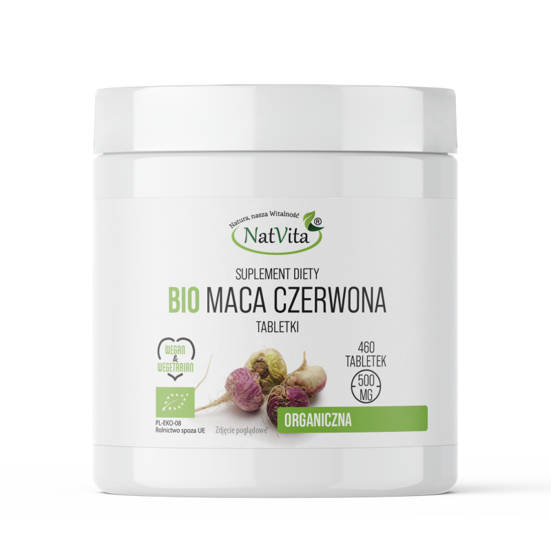 Maca BIO czerwona tabletki 500mg