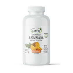 Bromelaina z ananasa 2500 GDU kapsułki 550mg