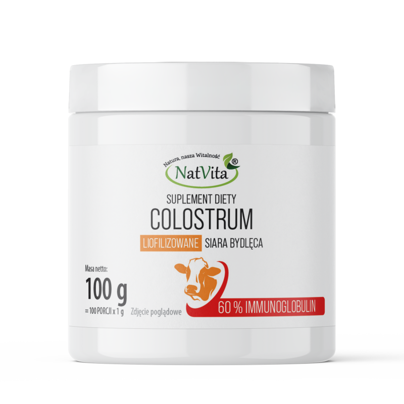 Colostrum 60% Ig liofilizowane