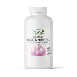 Kolagen + Hialuron + Witamina C kompleks tabletki 500mg