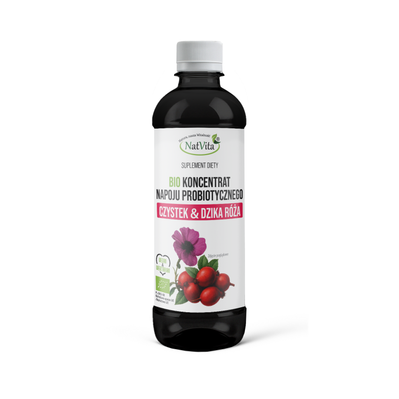 Koncentrat BIO napoju probiotycznego Czystek i Dzika Róża
