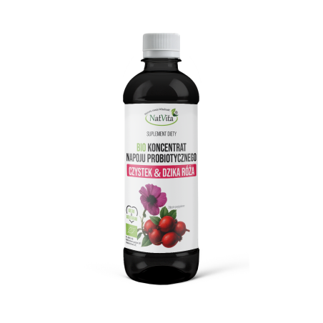 Koncentrat BIO napoju probiotycznego Czystek i Dzika Róża - zdjęcie produktu