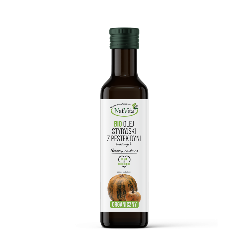 Olej Styryjski z Pestek Dyni BIO zimnotłoczony