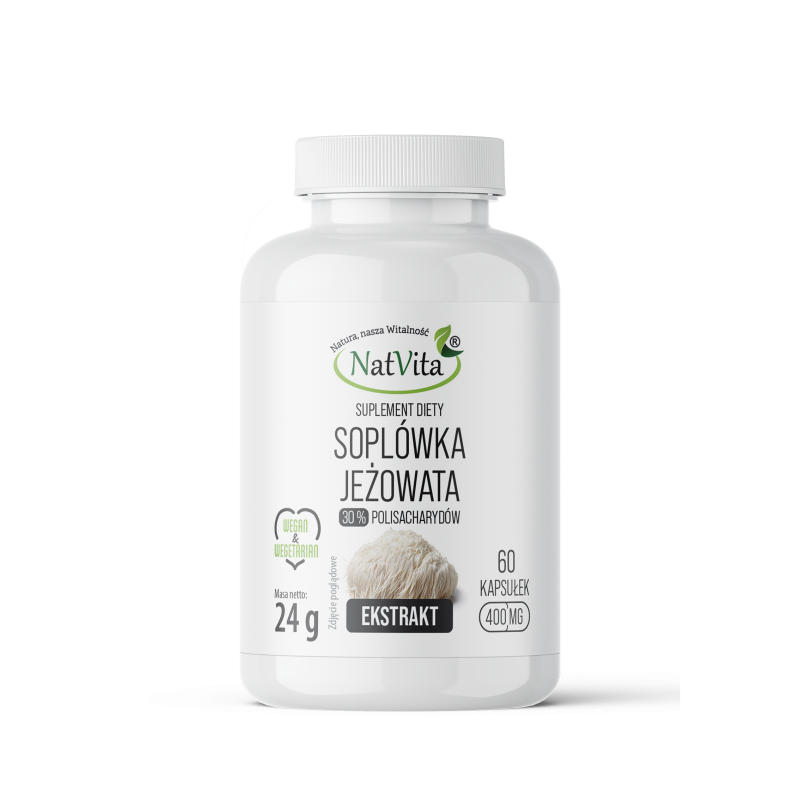 Soplówka Jeżowata ekstrakt 30% kapsułki 400mg