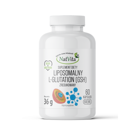 L-GLUTATION liposomalny zredukowany GSH kapsułki 600mg - zdjęcie produktu