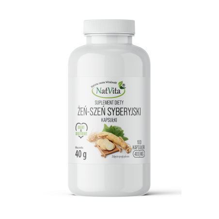 Żeń-Szeń syberyjski kapsułki 400mg - zdjęcie produktu