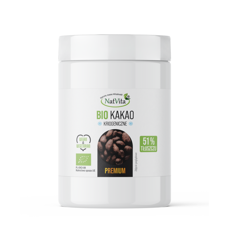 Kakao BIO mielone (51% tłuszczu)