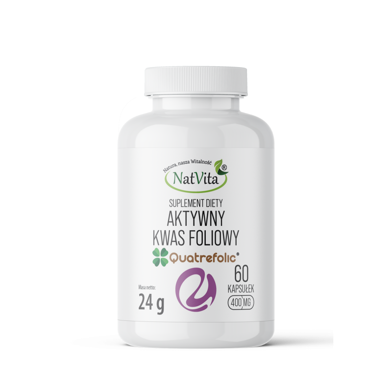 Kwas Foliowy Quatrefolic (aktywny) kapsułki 400mg