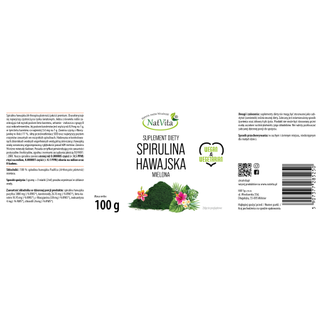 Spirulina Hawajska algi mielone - zdjęcie produktu