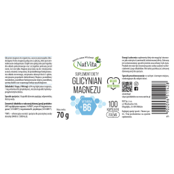 Glicynian magnezu + witamina B6 kapsułki 700mg