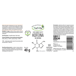 Kofeina bezwodna kapsułki 400mg