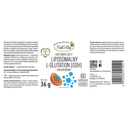 L-GLUTATION liposomalny zredukowany GSH kapsułki 600mg