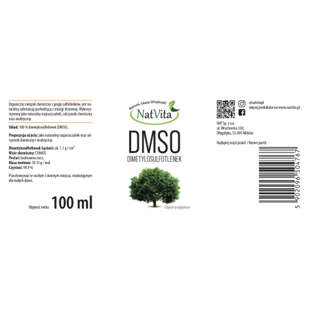 DMSO Dimetylosulfotlenek 99,99 % naturalny rozpuszczalnik - zdjęcie produktu