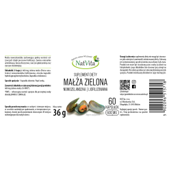 MAŁŻA ZIELONA NOWOZELANDZKA kapsułki 600mg